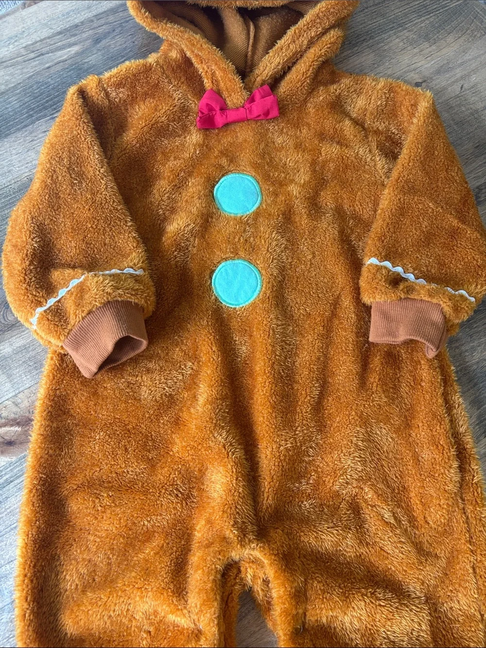 Infant Gingerbread Cozy Onesie Costume
